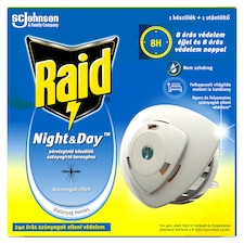 Raid Night & Day párologtató készülék szúnyogirtó koronghoz 1 db + utántöltő 1 db