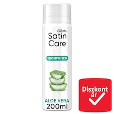 Gillette Satin Care Női Borotvazselé, leheletnyi Aloéval az Érzékeny Bőrre, a touch of Aloe Vera ml