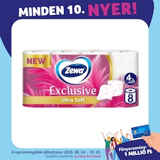 Zewa Exclusive Ultra Soft toalettpapír 4 rétegű 8 tekercs