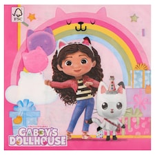 Decorata Party Dreamworks Gabby's Dollhouse mintás szalvéta 33 x 33 cm 2 rétegű 20 db