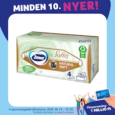 Zewa Softis Soft & Comfortable illatmentes dobozos papír zsebkendő 4 rétegű 80 db