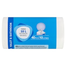illatmentes fürdőszobai szemeteszsák 10 l 40 pcs