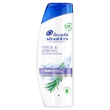 Head & Shoulders Thick & Strong Korpásodás Elleni Sampon, 400ml Rozmaringkivonattal