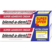 Blend-a-dent Complete Original Műfogsorragasztó Krém, 2x47 g