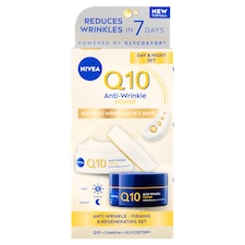 NIVEA Q10 Anti-Wrinkle nappali és éjszakai arckrém 2 x 50 ml