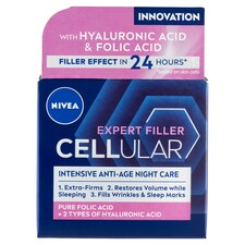 NIVEA Cellular Expert Filler ránctalanító éjszakai arckrém 50 ml