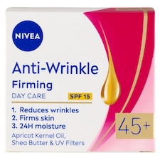 NIVEA Anti-Wrinkle Firming nappali arckrém 45+ SPF15 50 ml