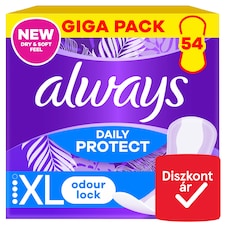 Always Daily Protect Extra Long Szagsemlegesítés Tisztasági Betét 54 Darabos Kiszerelés