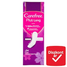 Carefree Plus Long tisztasági betét illatanyagmentes 24 db