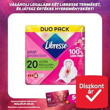 Libresse Ultra Regular+ Natural szárnyas egészségügyi betét 2 x 10 db