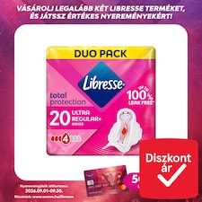 Libresse Ultra Regular+ szárnyas egészségügyi betét 2 x 10 db