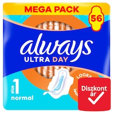 Always Ultra Day Normal Egészségügyi Betét (1-es Méret) Szárnyas Betét x 56]