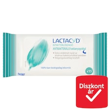 Lactacyd intim törlőkendő antibakteriális hatóanyagokkal 15 db