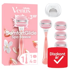Gillette Venus ComfortGlide Női Borotva Spa Breeze, 4 Borotvabetét