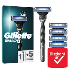Gillette Mach3 Férfi Borotva, 1 db Gillette 3 Pengés Borotva, Gillette Borotvabetétek
