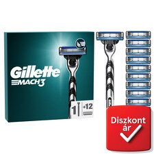 Gillette Mach3 Férfi Borotva, 1 db Gillette 3 Pengés Borotva, Gillette Borotvabetétek