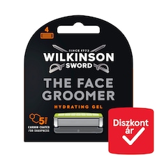 Wilkinson Sword The Face Groomer ötpengés borotvabetét hidratáló zselével 4 db