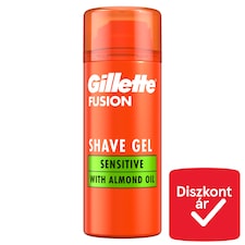 Gillette Fusion Borotvazselé Mandulaolajjal, Érzékeny Bőrre, 75ml