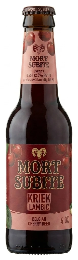 Mort Subite Kriek belga meggyes sör