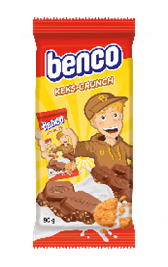 Benco - Táblás Tejcsokoládé Keksz darabokkal