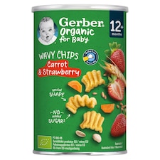 Gerber sárgarépás-epres bio gabonasnack 12 hónapos kortól 35 g
