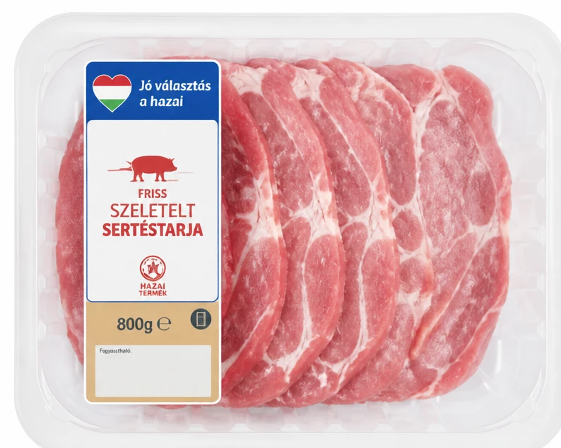 Friss szeletelt sertéstarja
