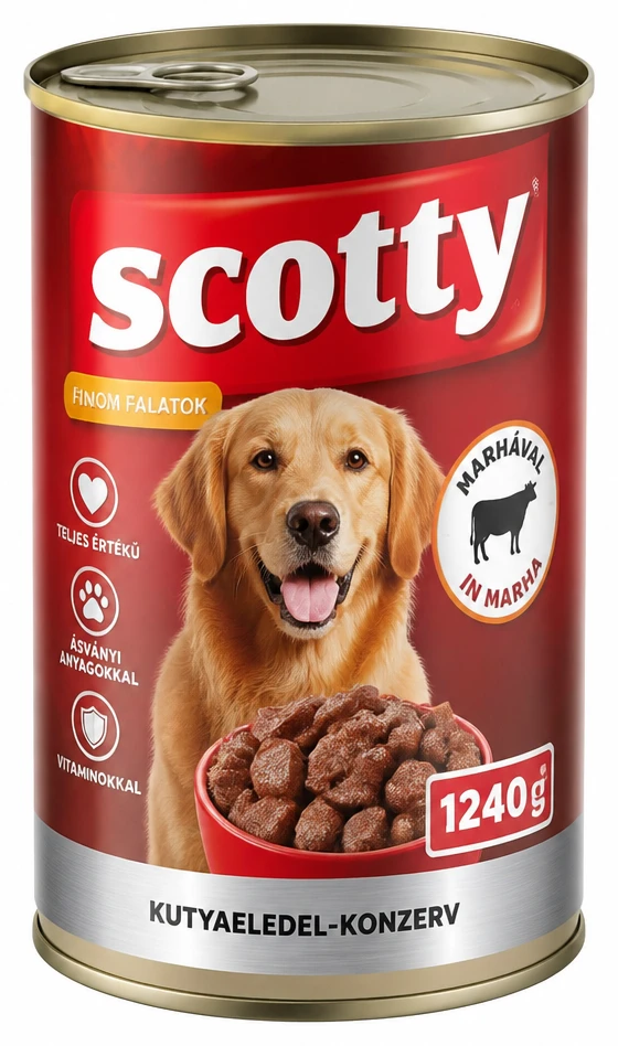 Scotty kutyaeledel-konzerv