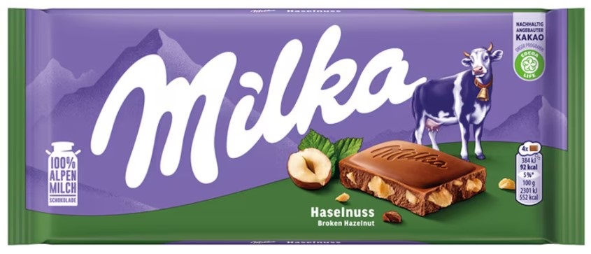 Milka mogyorós tejcsokoládé