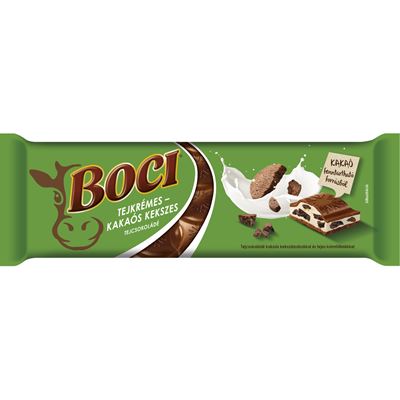 BOCI Tejkrémes-Kakaós Kekszes Tejcsokoládé 270 g