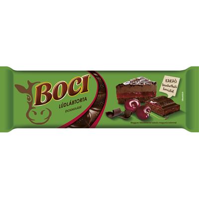 BOCI Lúdlábtorta Ízű Étcsokoládé 280 g