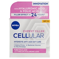 NIVEA Cellular Expert Filler ránctalanító nappali arckrém SPF 15 50 ml