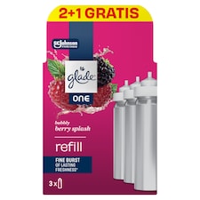 Glade One Bubbly Berry Splash koncentrált légfrissítő aeroszol utántöltő 3 x 10 ml (30 ml)