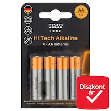 Home Hi Tech AA LR6 1,5 V nagy teljesítményű alkáli elem 4 db