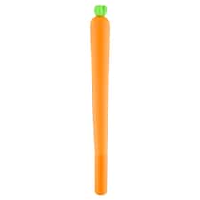 Carrot répa alakú szilikon gél toll fekete tintával 0,5 mm