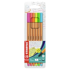 Stabilo point 88 neon tűfilc 6 db