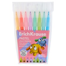 Erich Krause Pastel Jolly Friends kimosható filctollak 8 db