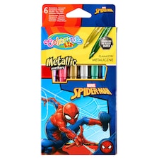 Colorino Kids Marvel Spider-Man Metallic Marker filctollak 6 db