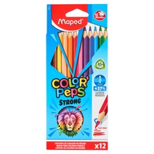 Maped Color'Peps Strong háromszögletű színes ceruzakészlet, különböző színekben 3,2 mm 18 db