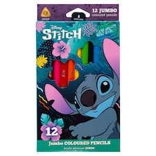 Disney Stitch Jumbo színes ceruzák 12 db