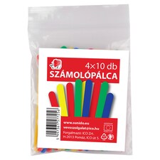 ICO Süni műanyag számolópálca 4 x 10 db