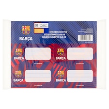 FCB Barça füzetcímkék 3 x 4 db