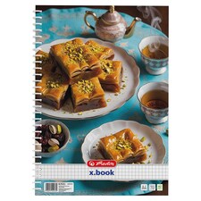 Herlitz x.book Travel kockás spirálfüzet 70 lapos A4