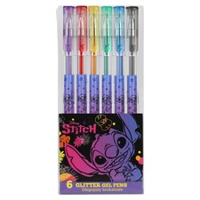 Disney Stitch Glitter gél tollak 6 db