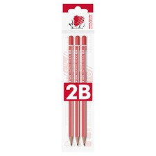 ICO Süni háromszögletű 2B grafitceruza 3 db