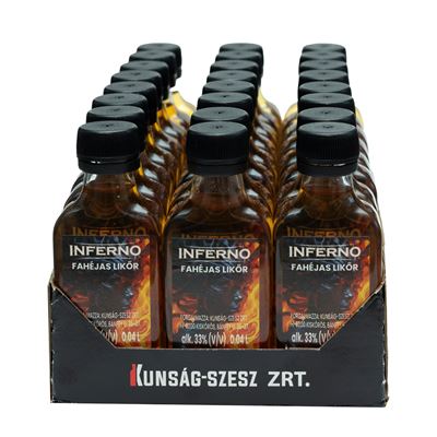 INFERNO Fahéjas Likőr 33% 24 x 40 ml