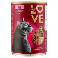 My Love teljes értékű nedves állateledeled felnőtt macskáknak pulykával szószban 415 g