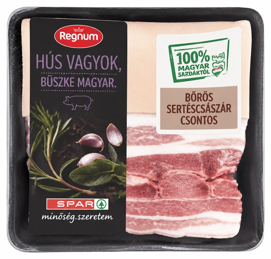 Regnum bőrös sertéscsászár csontos