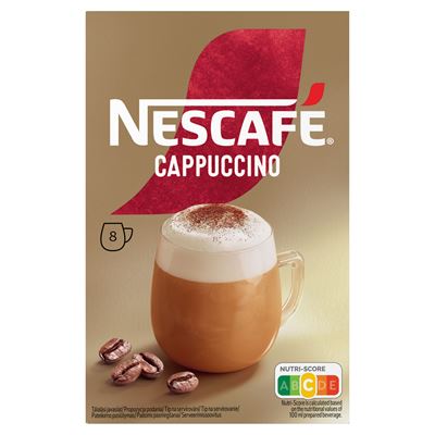 NESCAFÉ Cappuccino Azonnal Oldódó Kávéspecialitás 8 tasak 108 g