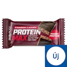 BioTechUSA Protein Max eper ízű bevont fehérjeszelet édesítőszerekkel 45 g