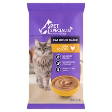 Pet Specialist folyékony jutalomfalat baromfival felnőtt macskák számára 5 x 15 g (75 g)